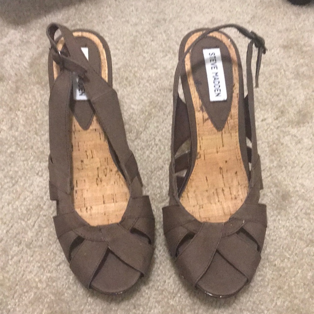 Brown Wedges - Steve Madden (pair)